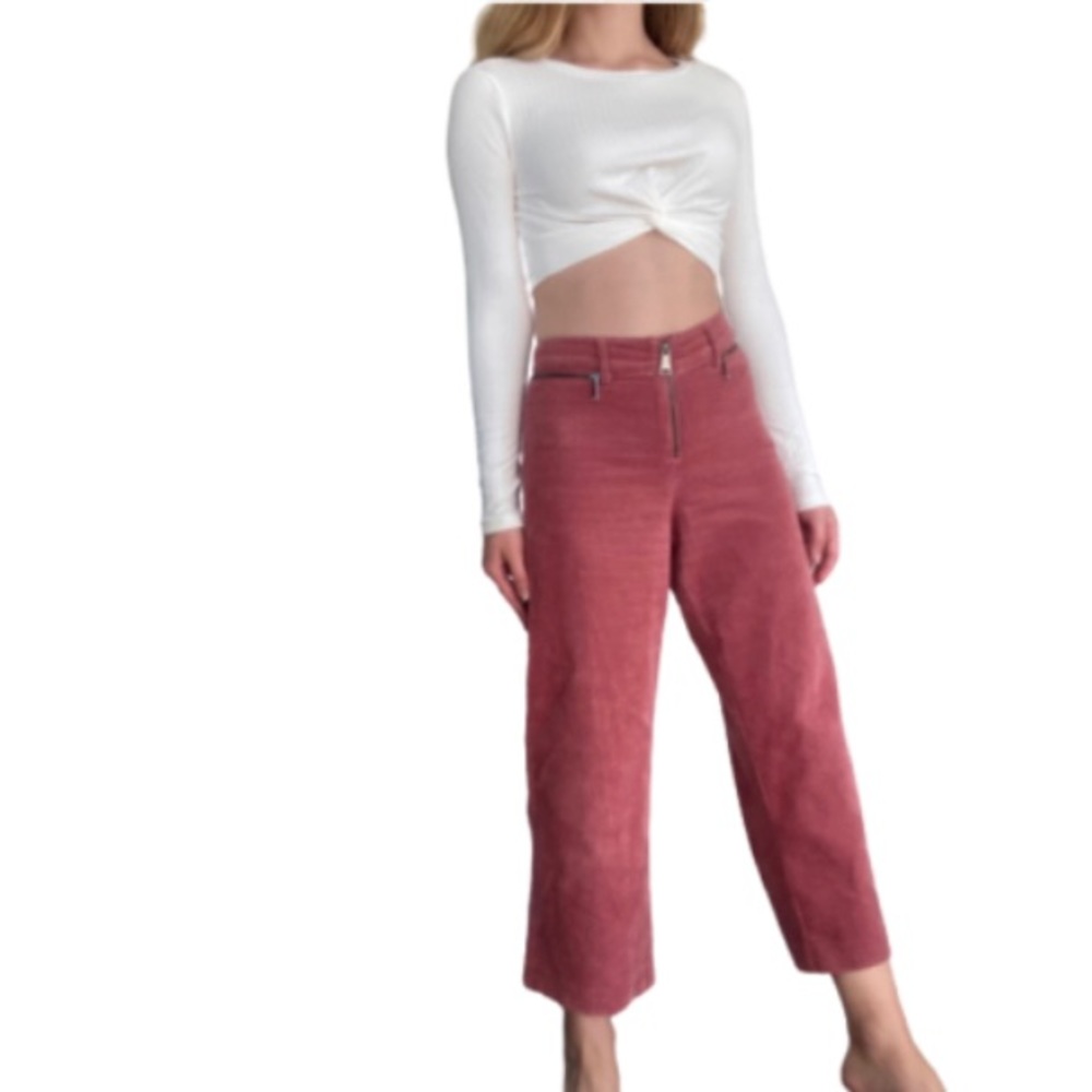 ZARA Wideleg Wale Corduroy Pants